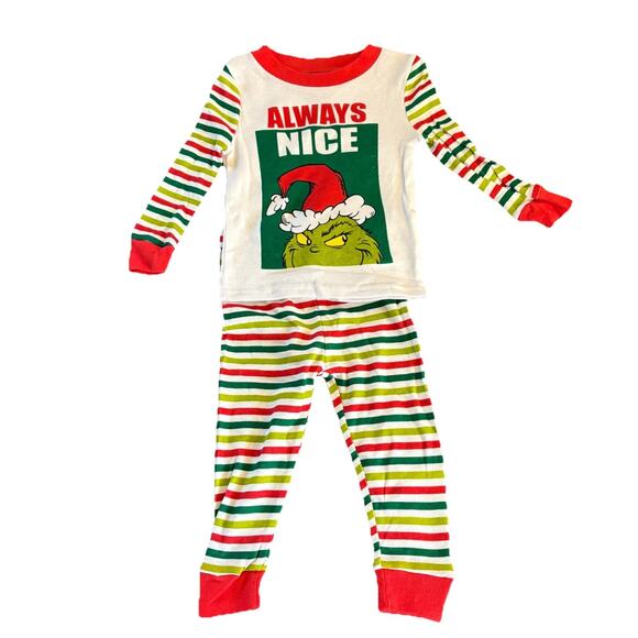 NWT The Grinch Dr. Seuss Set of 2 Pajamas 4 Pieces Total Size 12 Months - Picture 4 of 10